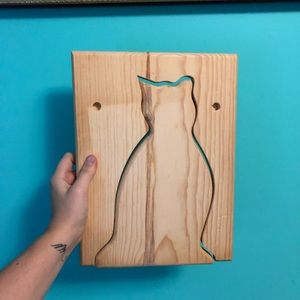 Self-Hanging Cutting Board - cat shaped